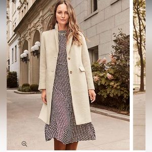Ann Taylor Wool Blend Tailored Chesterfield Coat